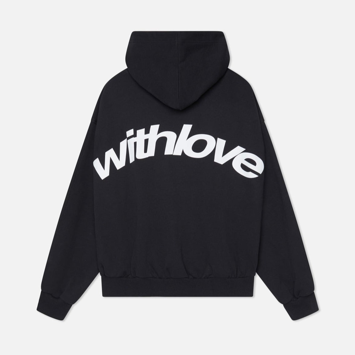With-Love Unisex Hoodie – Comfortable Modern Fit Pullover-Unisex Hoodie-CAMOUFIT-Black-S-Camoufit