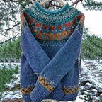 Mara | Winter Warm Sweater Women Crew Neck Comfort Fit-Women's Knitted Sweater-Blue-2XS-Camoufit