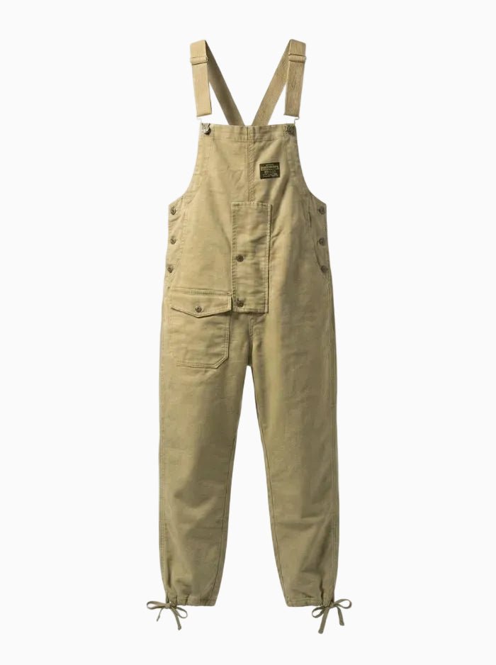 Women's Moleskin Overalls with Cinch Cord-Jumpsuits & Overalls-CAMOUFIT-Khaki-XS-Camoufit