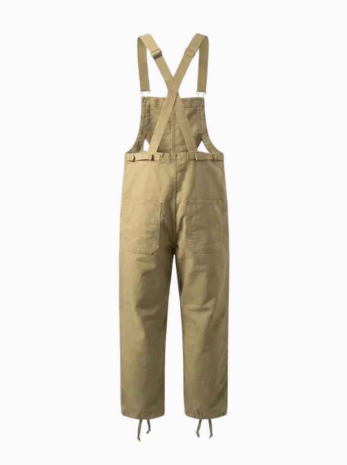 Women's Moleskin Overalls with Cinch Cord-Jumpsuits & Overalls-CAMOUFIT-Khaki-XS-Camoufit