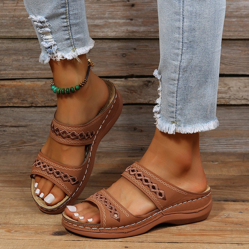 Women's Sandals Cloud Cushioning Lightweight Synthetic 3