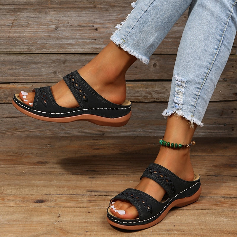Women's Sandals Cloud Cushioning Lightweight Synthetic 4