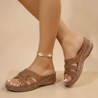 Women's Slides with Arch Support Premium Synthetic Material 1