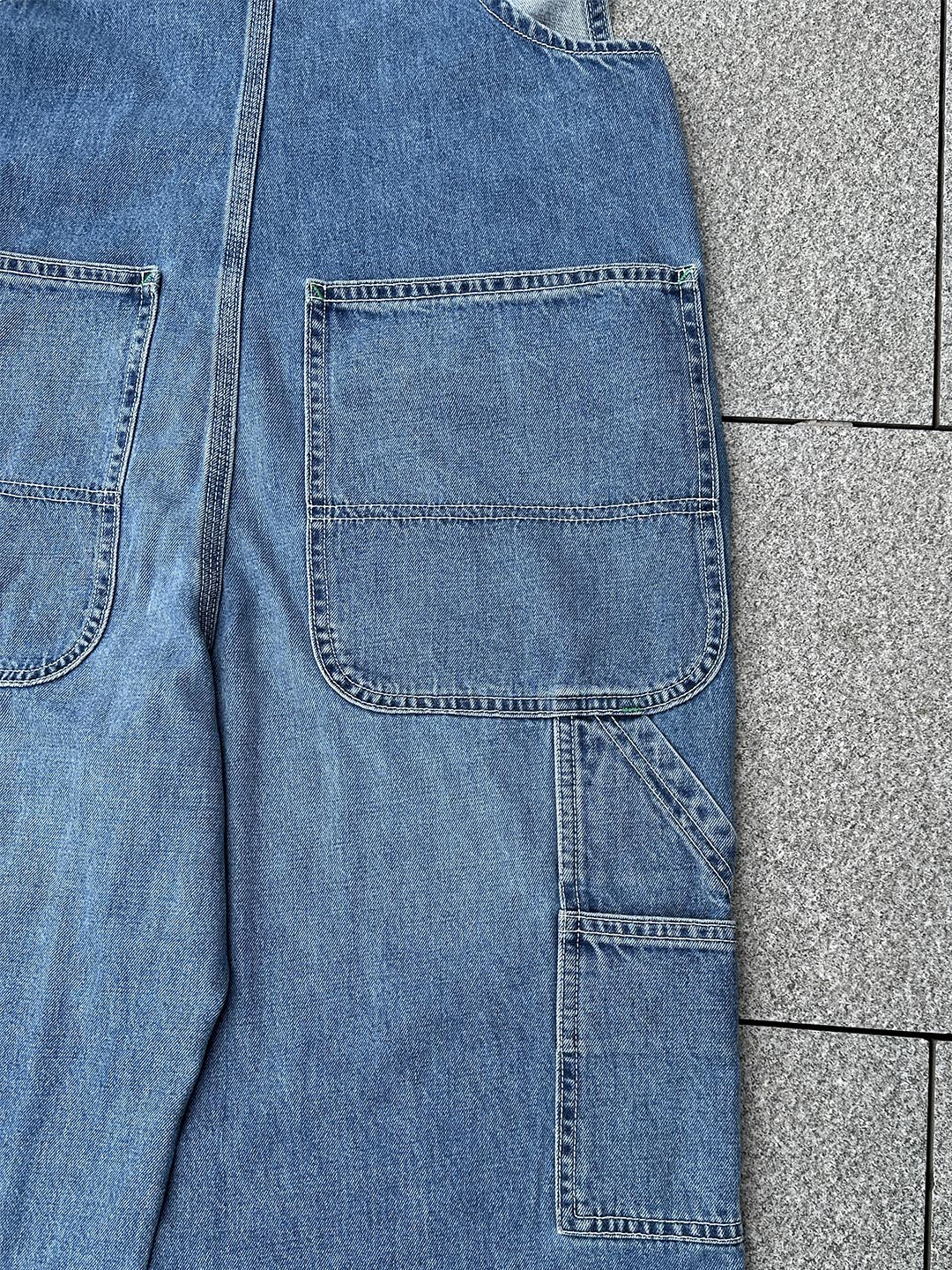 Women's Denim Bib Overalls-Jumpsuits & Overalls-Camoufit