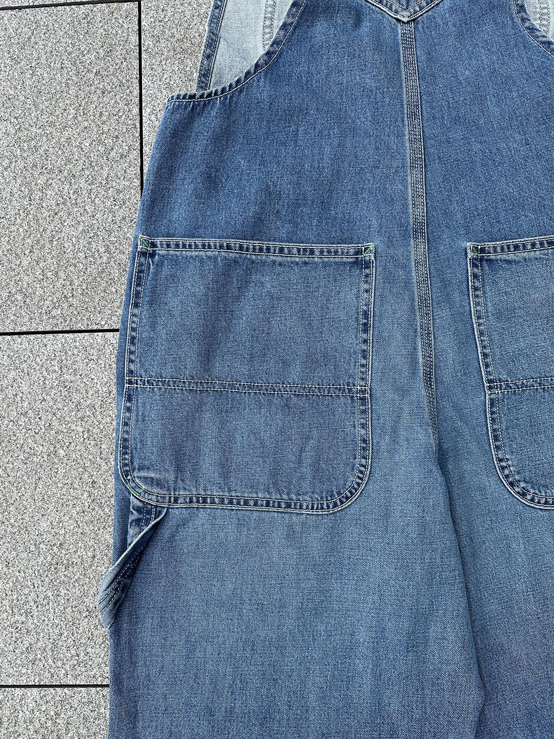 Women's Denim Bib Overalls-Jumpsuits & Overalls-Camoufit