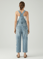 Women's Distressed Denim Overalls Cotton-Jumpsuits & Overalls-CAMOUFIT-Medium Blue-S-Camoufit