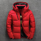 Wulfin Men's Winter Down Jacket – Warm Lightweight Puffer Coat-Men's Puffer Jacket-CAMOUFIT-Red-S-Camoufit