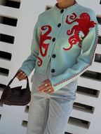 Luna | Women’s Cardigan | Octopus Pattern Knit