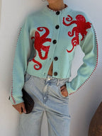 Luna | Women’s Cardigan | Octopus Pattern Knit