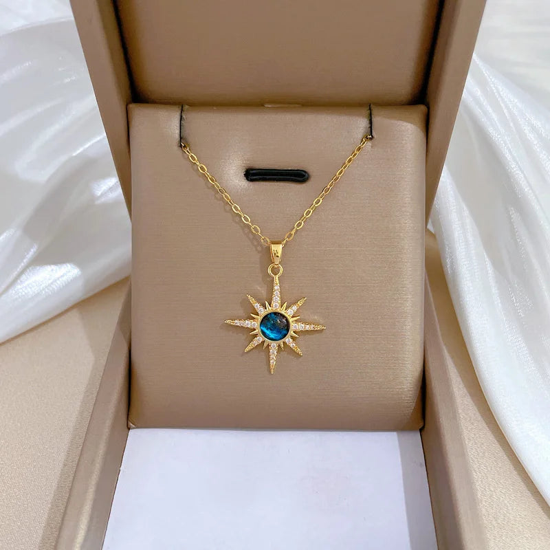 Élaria | Women's Necklace – Minimal Clavicle Chain Design-Jewelry-Radiant Sun-