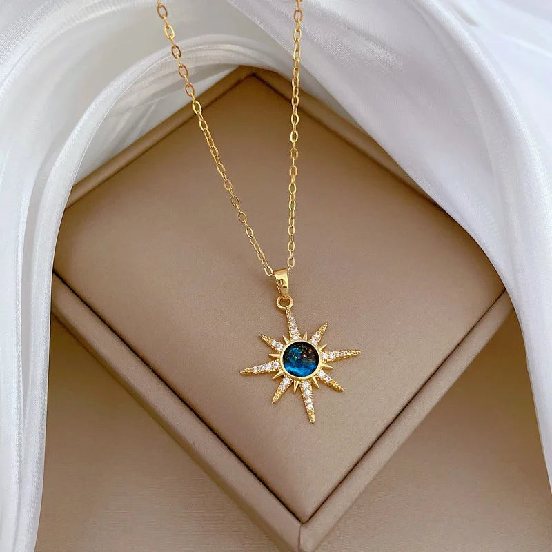 Élaria | Women's Necklace – Minimal Clavicle Chain Design-Jewelry-Radiant Sun-