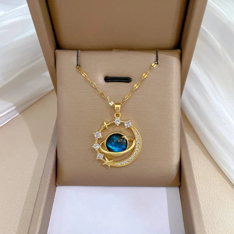 Élaria | Women's Necklace – Minimal Clavicle Chain Design-Jewelry-Astral Glow-
