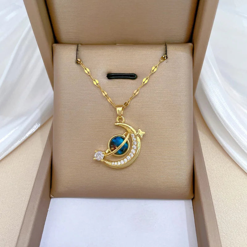 Élaria | Women's Necklace – Minimal Clavicle Chain Design-Jewelry-Eclipse-