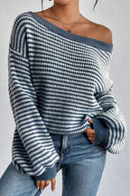 Zinnia Women's Elegant Sweater-Women's Sweater-CAMOUFIT-Navy-S-Camoufit