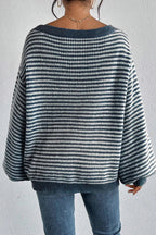 Zinnia Women's Elegant Sweater-Women's Sweater-CAMOUFIT-Navy-S-Camoufit