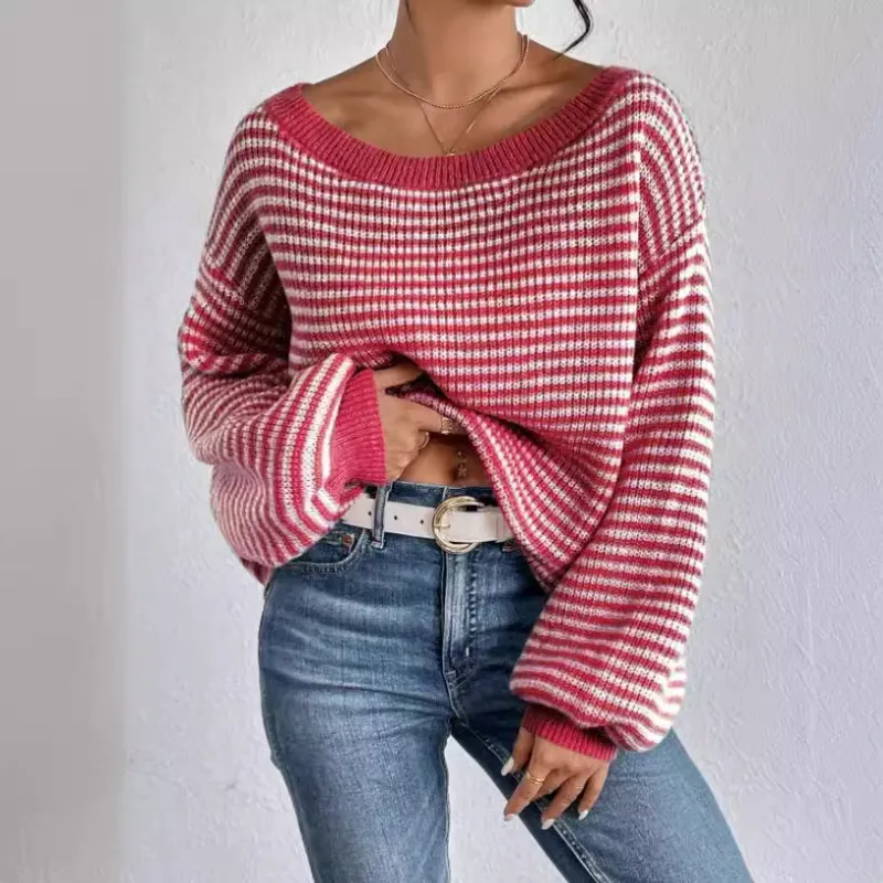 Zinnia Women's Elegant Sweater-Women's Sweater-CAMOUFIT-Red-S-Camoufit