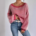 Zinnia Women's Elegant Sweater-Women's Sweater-CAMOUFIT-Red-S-Camoufit