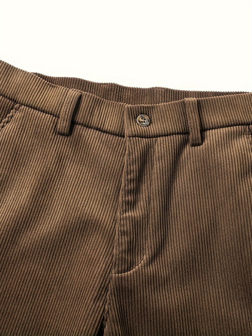 Men's Slim Straight Corduroy Pants – Stretch Winter Comfort Fit-Men's Corduroy Trousers-Black-30-