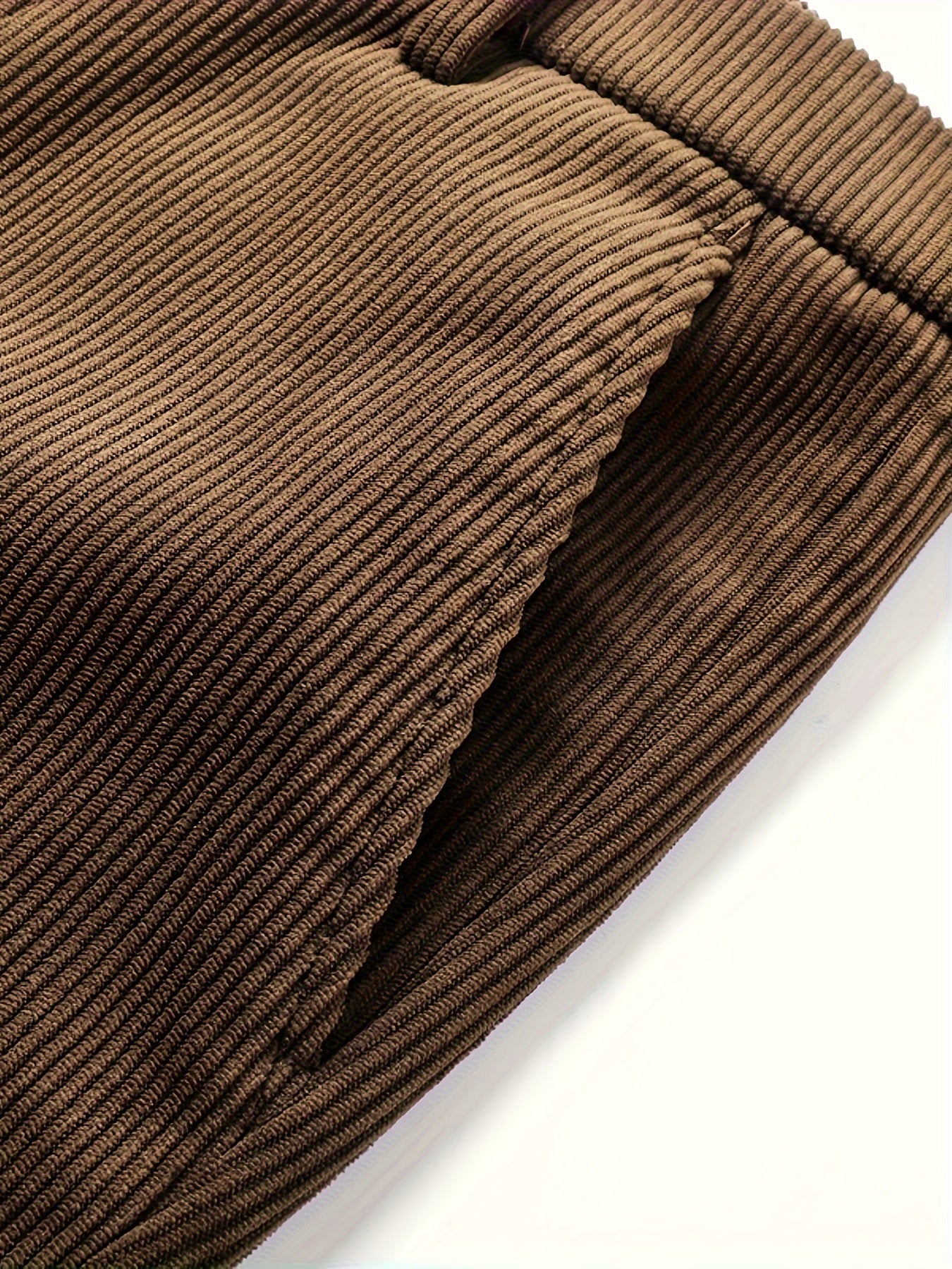 Men's Slim Straight Corduroy Pants – Stretch Winter Comfort Fit-Men's Corduroy Trousers-Black-30-