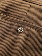 Men's Slim Straight Corduroy Pants – Stretch Winter Comfort Fit-Men's Corduroy Trousers-Black-30-