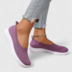 Naurelle | Women's Orthopaedic Slip On Shoes – Lightweight Support Comfort Fit-Women's Flats-Purple-4-