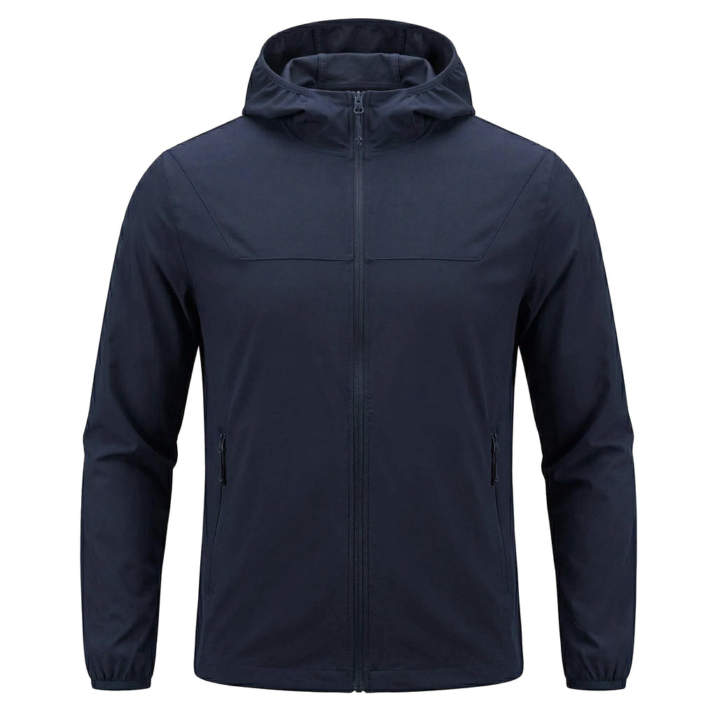 Virel | Tactical Hoodie for Men - UPF 50 Waterproof Stretch Lightweight Zip Outdoor Fit-Tactical Top-Navy blue-S-Camoufit