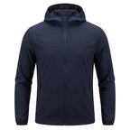 Virel | Tactical Hoodie for Men - UPF 50 Waterproof Stretch Lightweight Zip Outdoor Fit-Tactical Top-Navy blue-S-Camoufit