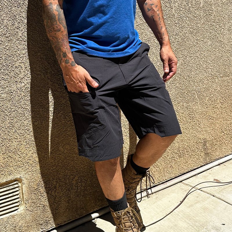 Vireon | Tactical Shorts for Men - All Terrain Quick Dry Rip Stop 8 Pocket Stretch Cargo Fit-Tactical Shorts-Camouflage-30W-Camoufit