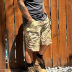 Vireon | Tactical Shorts for Men - All Terrain Quick Dry Rip Stop 8 Pocket Stretch Cargo Fit-Tactical Shorts-Camouflage-30W-Camoufit