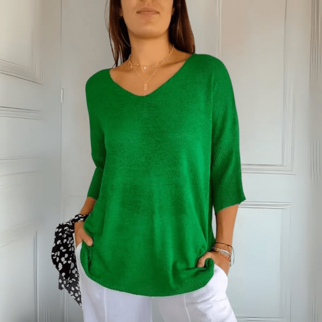 Bersh | Women's Sweater | V-Neck Loose Silhouette