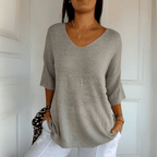 Bersh | Women's Sweater | V-Neck Loose Silhouette