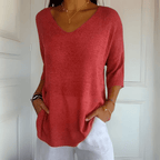 Bersh | Women's Sweater | V-Neck Loose Silhouette
