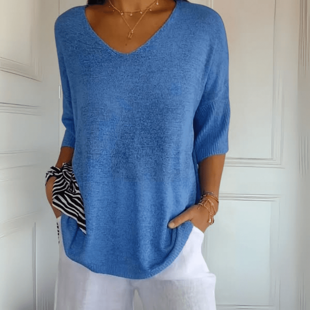 Bersh | Women's Sweater | V-Neck Loose Silhouette