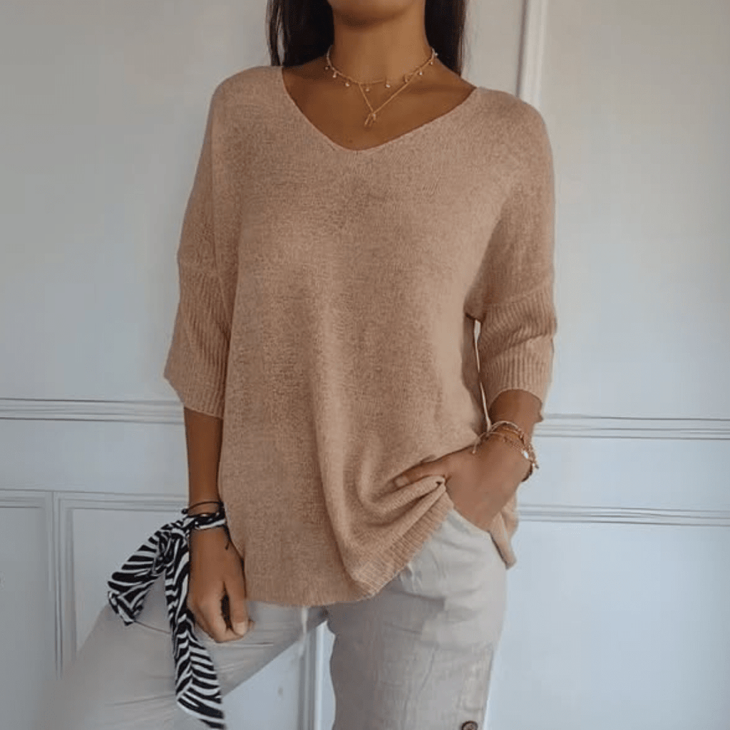 Bersh | Women's Sweater | V-Neck Loose Silhouette