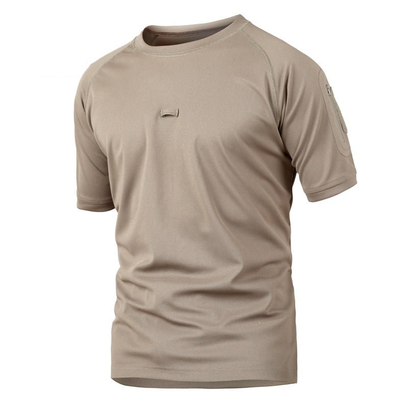 Solano | Quick Dry Shirt 3 Pack for Men - Lightweight Athletic Fit-Tactical Top-Khaki-S-Camoufit