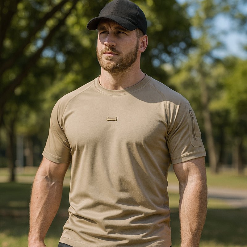 Solano | Quick Dry Shirt 3 Pack for Men - Lightweight Athletic Fit-Tactical Top-Black-S-Camoufit