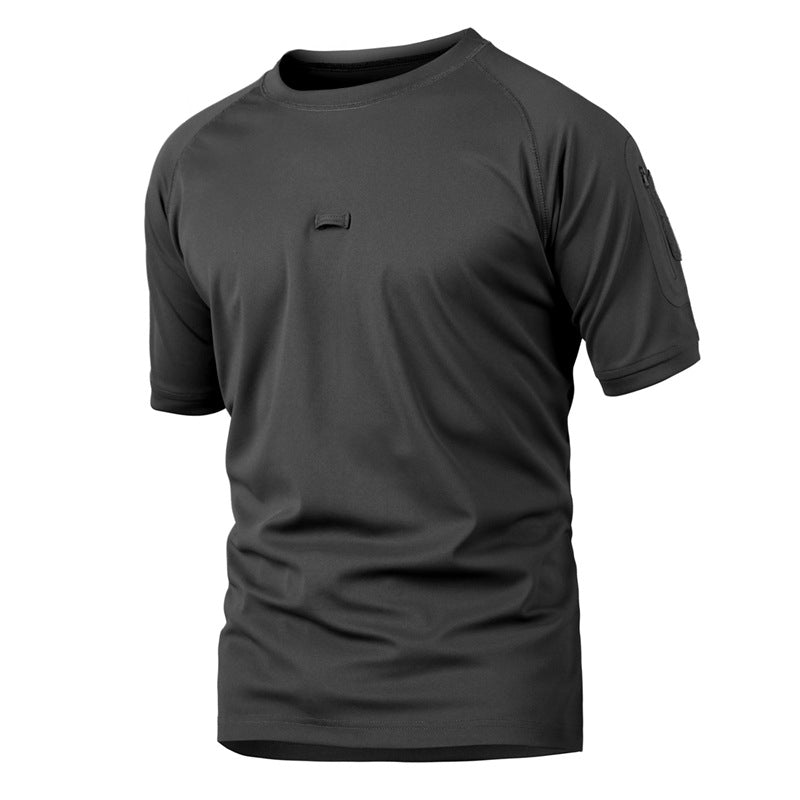 Solano | Quick Dry Shirt 3 Pack for Men - Lightweight Athletic Fit-Tactical Top-Black-S-Camoufit