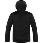 Rovano | Fleece Tactical Jacket for Men - Hooded Warm Windproof Multi Pocket Military Fit-Tactical Jackets-Black-S-Camoufit