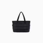 Isola | Women's Puffer Tote Bag Spacious Lightweight Quilted Everyday Work Travel Handbag-Tote bag-Black-Camoufit
