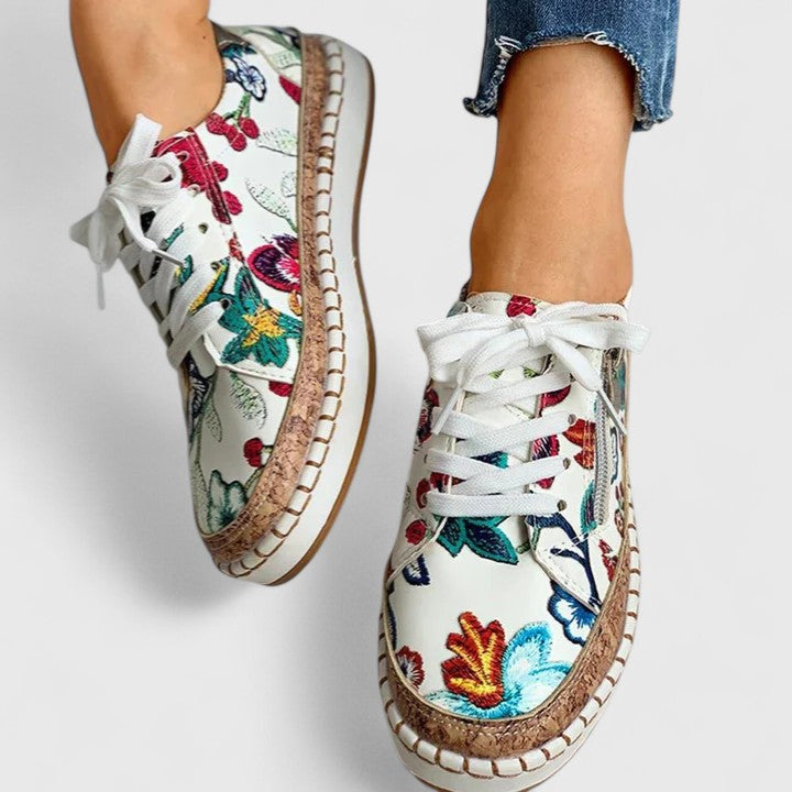 Calyra | Women's Orthopaedic Slip On Shoes – Arch Support Comfort Fit-Women's Sneakers-Bella Flora-4-