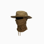Veyron | UV Protection Boonie Hat with Balaclava - Wide Brim Fishing Hiking Hunting Hat-Hat-Black-Camoufit
