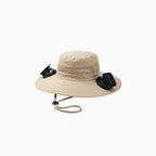 Novaro | Solar-Powered Double Fan Sun Hat - Wide Brim UV Protection Unisex Fit-Hat-Dark Gray-One Size Fits All-Camoufit