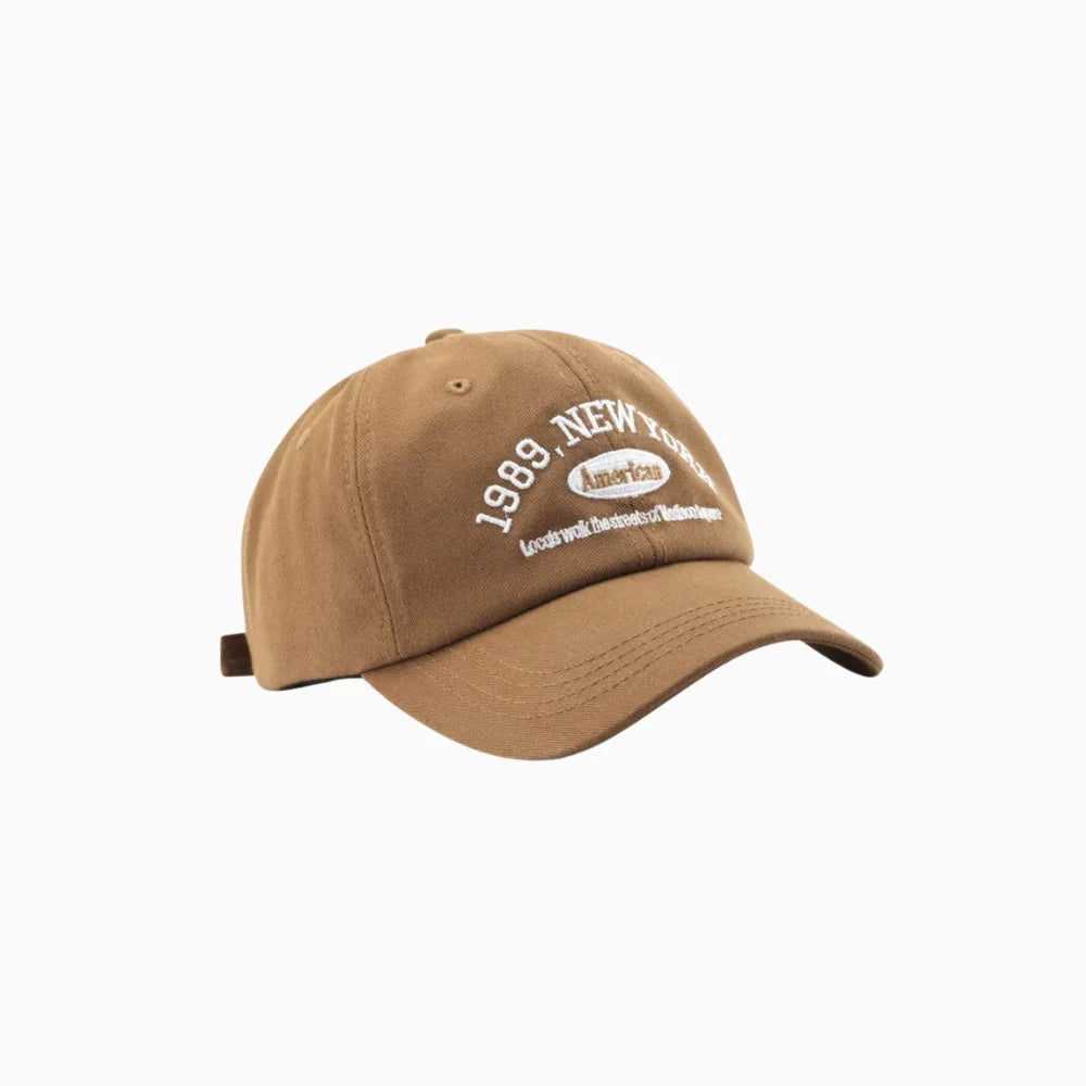 Ravello | Baseball Cap for Men - Curved Brim Embroidered Adjustable Casual Everyday Fit-Men's Cap-Brown-Camoufit