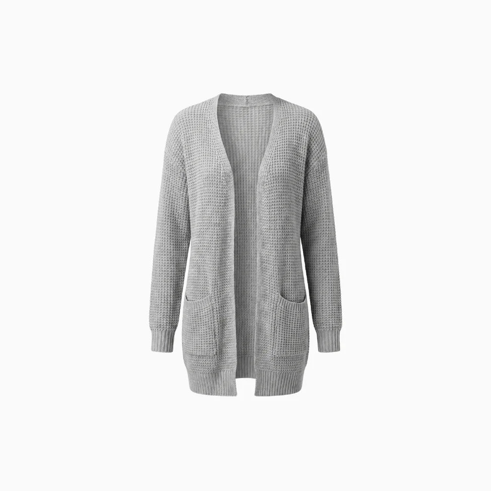 Lunessa | Knit Pocket Cardigan for Women – Soft Relaxed Layering Fit
