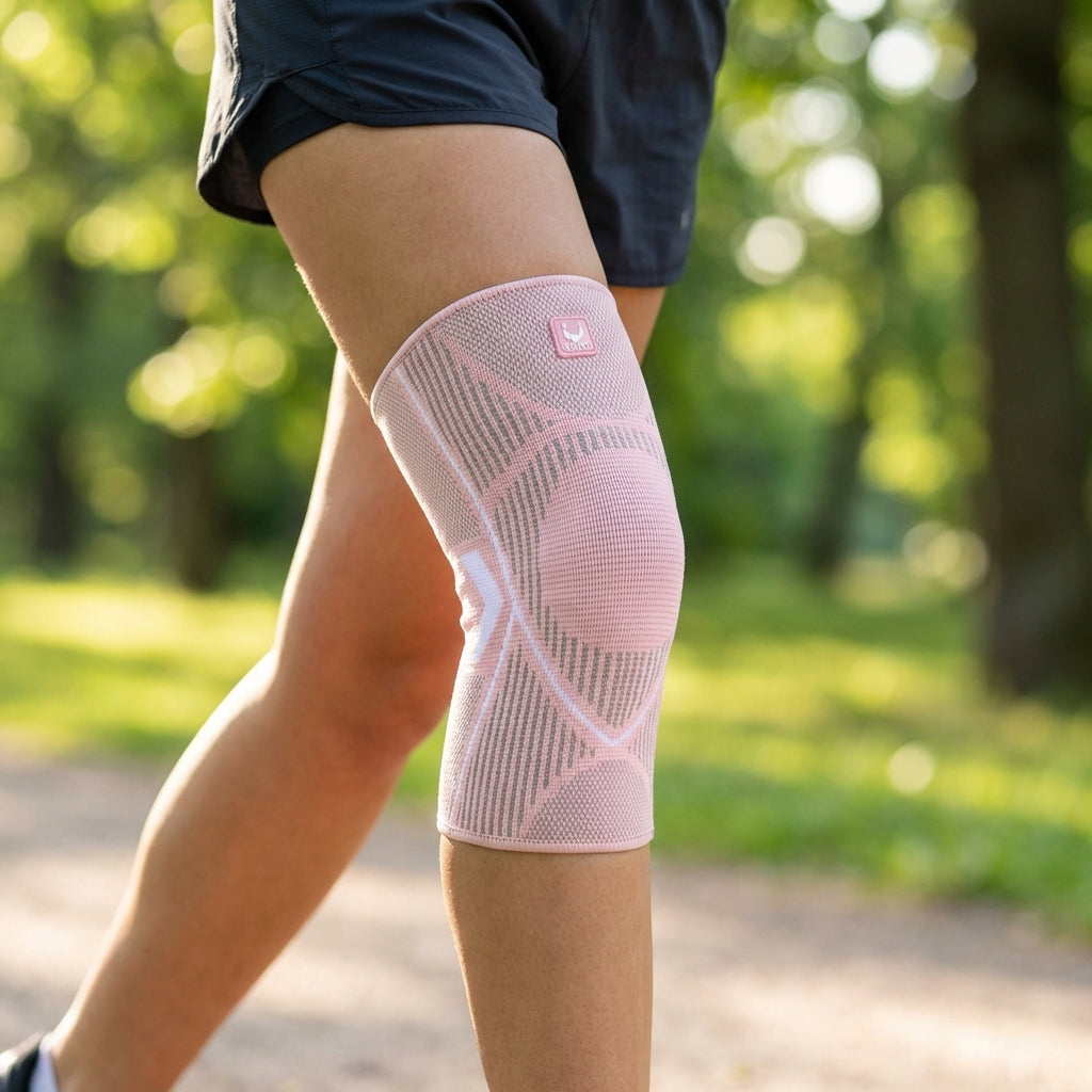 Compression Knee Sleeve - Elastic Knee Brace Support for Arthritis, Running & Joint Pain