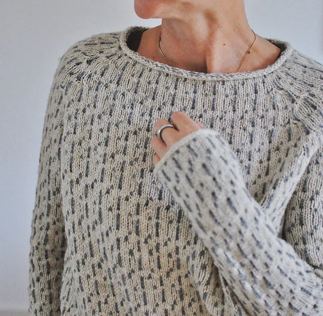 Flōre | Women's Raglan Crew Neck Sweater - Long Sleeve Knit Pullover with Ribbed Trim