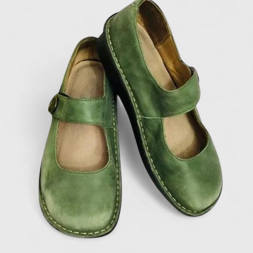Avenelle | Women's Orthopedic Mary Jane Shoes – Arch Support Comfort Fit-Mary Jane Flats-Green-5-