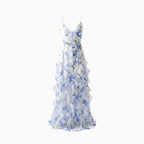 Fioré | Women's Floral Ruffle Maxi Dress – Corset Flowy Elegant Fit-Summer Dress-White-S-