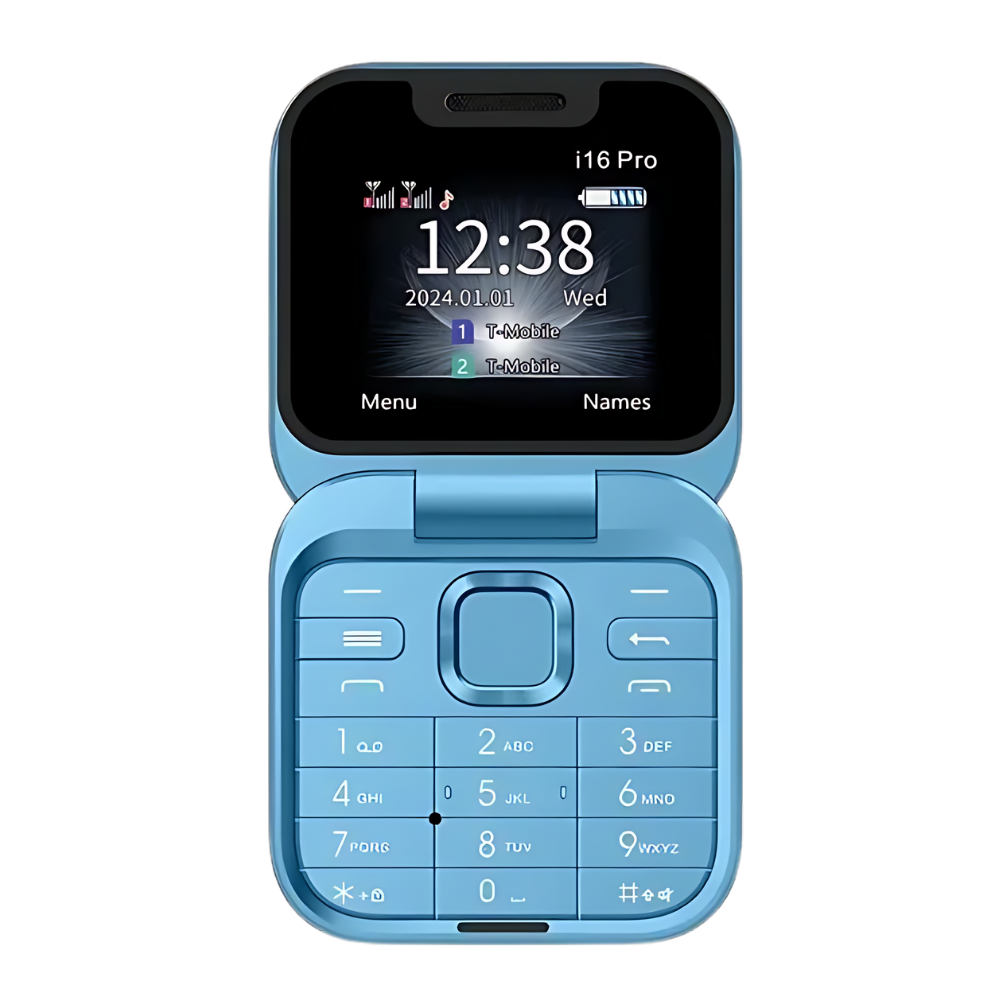 Compact Flip Phone Dual SIM – Mini Folding Cell Phone with HD Camera & Music Player, Long Battery Life, 4 Colors – FlexFold