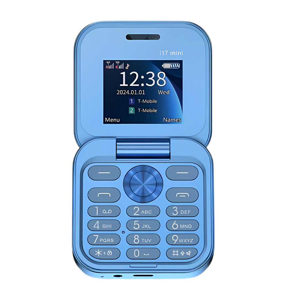 Compact Flip Phone Dual SIM – Mini Folding Cell Phone with HD Camera & Music Player, Long Battery Life, 4 Colors – FlexFold